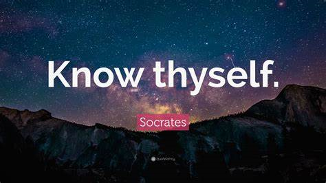 Know Yourself