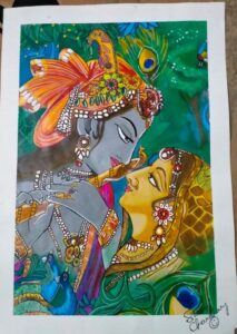 Shivani Choudhary (Painting of Radhakrishna)