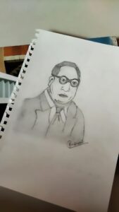 Rinku Mokashi (Drawing of Dr. Babasaheb Ambedkar)