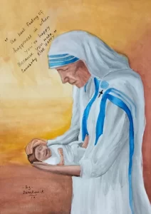 Mr. Darshan K. (Joy and Happiness Mother Teresa Holding a baby)