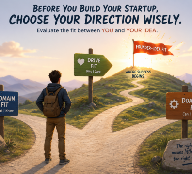 Founder evaluating three paths toward Founder–Idea Fit