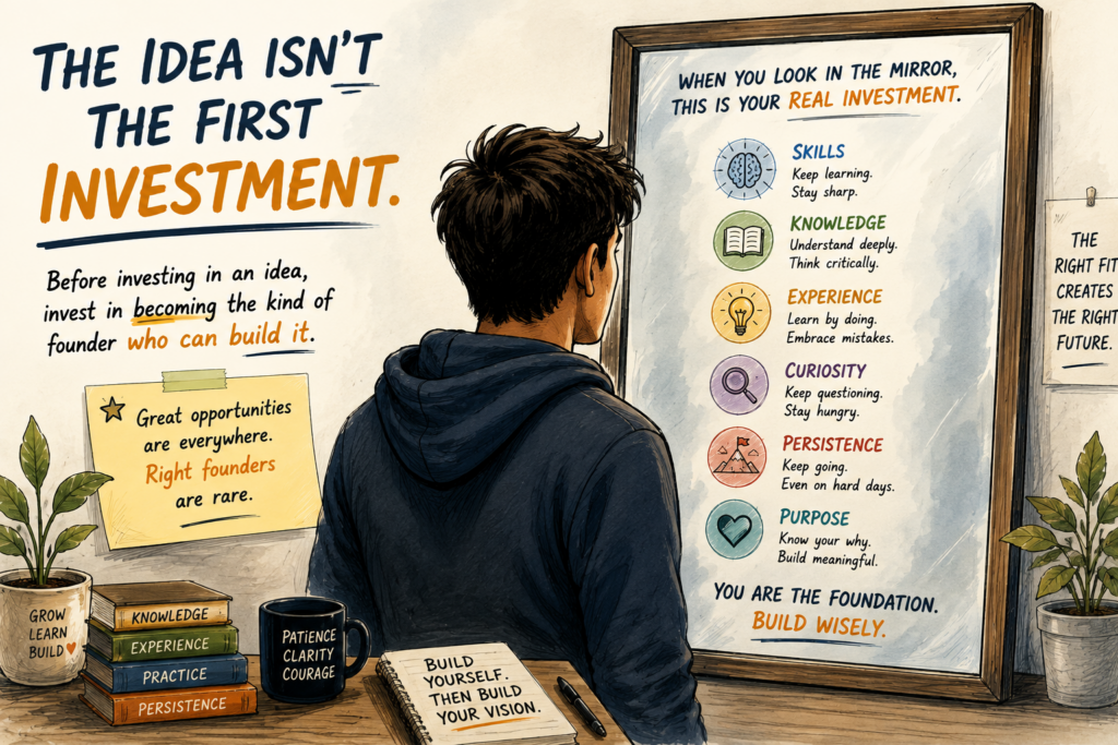Invest in yourself before investing in your business idea